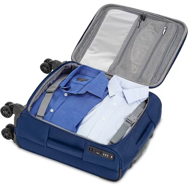 Amazon Basics Expandable Softside CarryOn Spinner Luggage Suitcase With TSA Lock And Wheels  23 Inch Black204Inch Blue