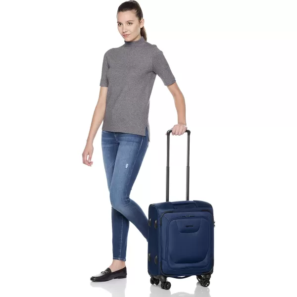 Amazon Basics Expandable Softside CarryOn Spinner Luggage Suitcase With TSA Lock And Wheels  23 Inch Black204Inch Blue