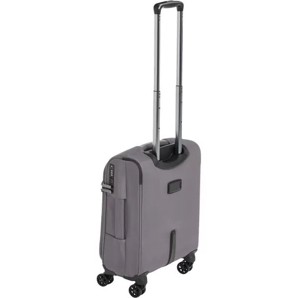 Amazon Basics Expandable Softside CarryOn Spinner Luggage Suitcase With TSA Lock And Wheels  23 Inch Black204Inch Grey