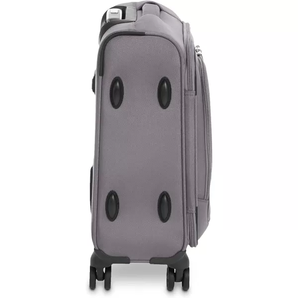 Amazon Basics Expandable Softside CarryOn Spinner Luggage Suitcase With TSA Lock And Wheels  23 Inch Black204Inch Grey