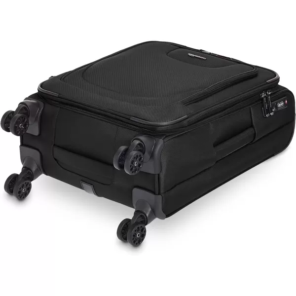 Amazon Basics Expandable Softside CarryOn Spinner Luggage Suitcase With TSA Lock And Wheels  23 Inch Black23Inch Black