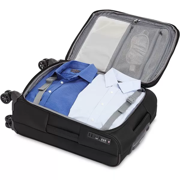 Amazon Basics Expandable Softside CarryOn Spinner Luggage Suitcase With TSA Lock And Wheels  23 Inch Black23Inch Black