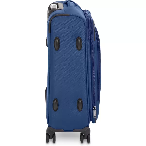 Amazon Basics Expandable Softside CarryOn Spinner Luggage Suitcase With TSA Lock And Wheels  23 Inch Black23Inch Blue