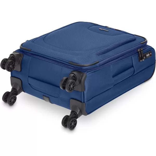 Amazon Basics Expandable Softside CarryOn Spinner Luggage Suitcase With TSA Lock And Wheels  23 Inch Black23Inch Blue