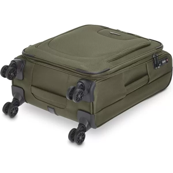 Amazon Basics Expandable Softside CarryOn Spinner Luggage Suitcase With TSA Lock And Wheels  23 Inch Black23Inch Olive