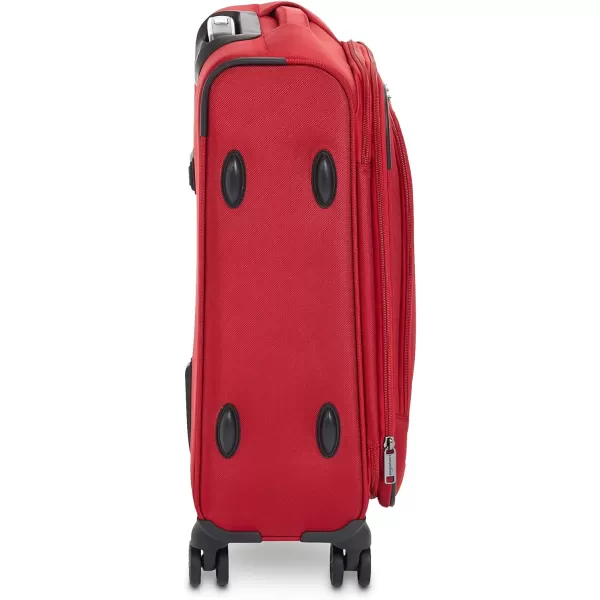Amazon Basics Expandable Softside CarryOn Spinner Luggage Suitcase With TSA Lock And Wheels  23 Inch Black23Inch Red
