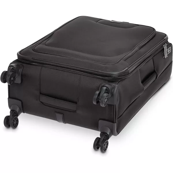 Amazon Basics Expandable Softside CarryOn Spinner Luggage Suitcase With TSA Lock And Wheels  23 Inch Black25Inch Black