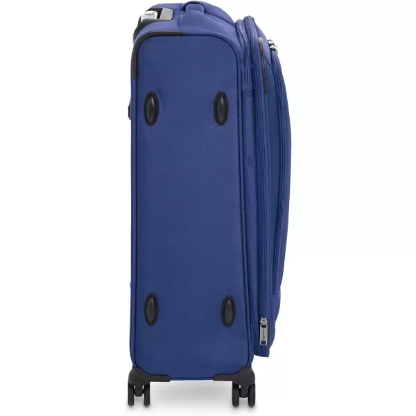 Amazon Basics Expandable Softside CarryOn Spinner Luggage Suitcase With TSA Lock And Wheels  23 Inch Black277Inch Blue