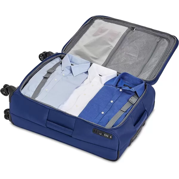 Amazon Basics Expandable Softside CarryOn Spinner Luggage Suitcase With TSA Lock And Wheels  23 Inch Black277Inch Blue