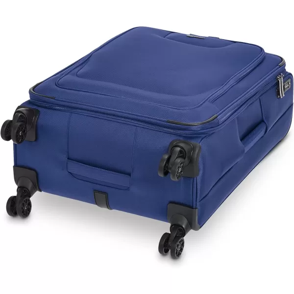 Amazon Basics Expandable Softside CarryOn Spinner Luggage Suitcase With TSA Lock And Wheels  23 Inch Black277Inch Blue