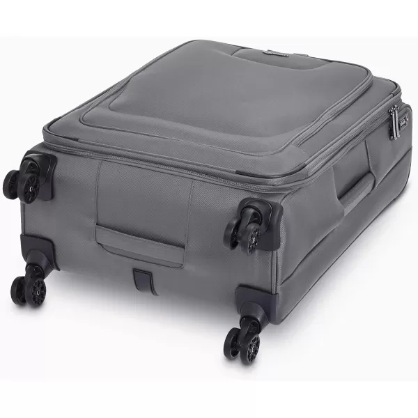 Amazon Basics Expandable Softside CarryOn Spinner Luggage Suitcase With TSA Lock And Wheels  23 Inch Black277Inch Grey