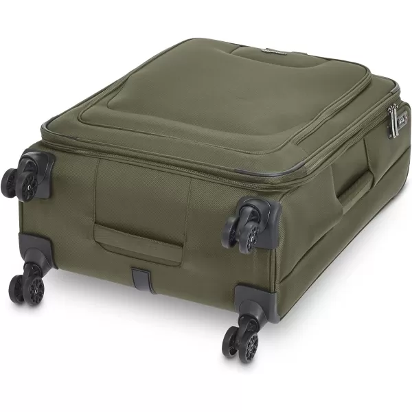 Amazon Basics Expandable Softside CarryOn Spinner Luggage Suitcase With TSA Lock And Wheels  23 Inch Black277Inch Olive