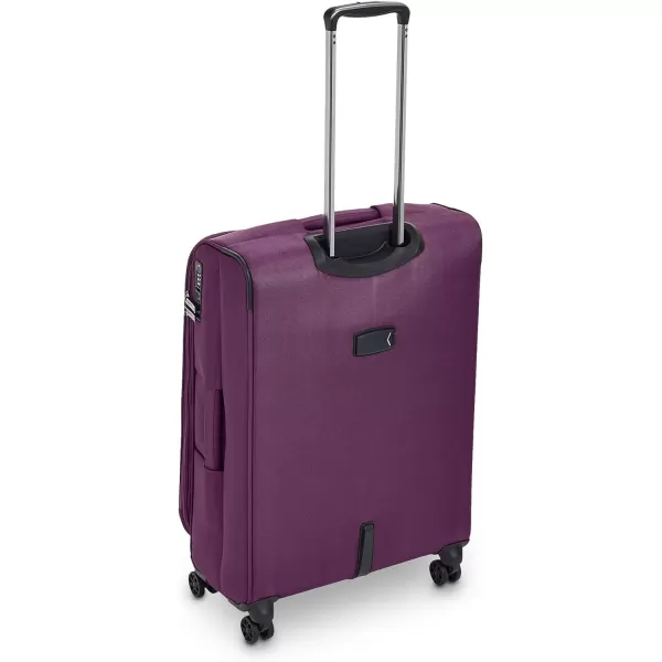 Amazon Basics Expandable Softside CarryOn Spinner Luggage Suitcase With TSA Lock And Wheels  23 Inch Black277Inch Purple