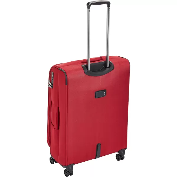 Amazon Basics Expandable Softside CarryOn Spinner Luggage Suitcase With TSA Lock And Wheels  23 Inch Black277Inch Red