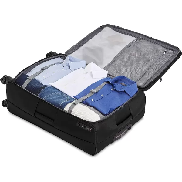 Amazon Basics Expandable Softside CarryOn Spinner Luggage Suitcase With TSA Lock And Wheels  23 Inch Black32Inch Black