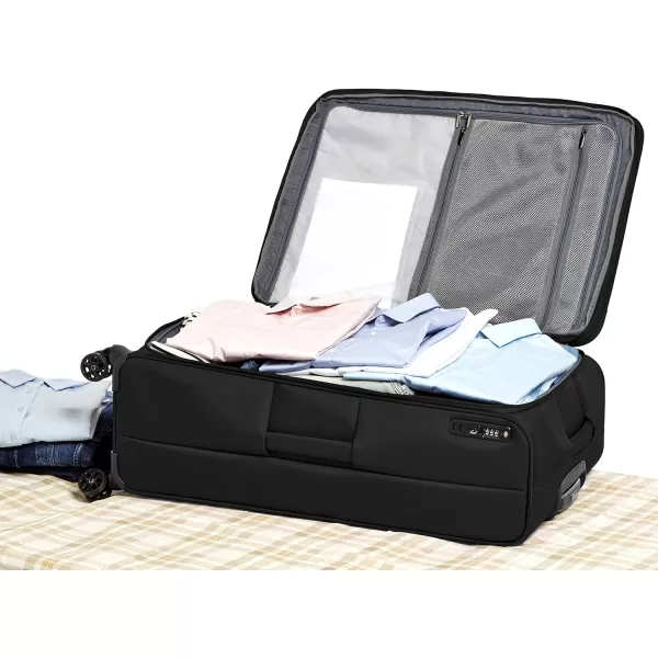 Amazon Basics Expandable Softside CarryOn Spinner Luggage Suitcase With TSA Lock And Wheels  23 Inch Black32Inch Black