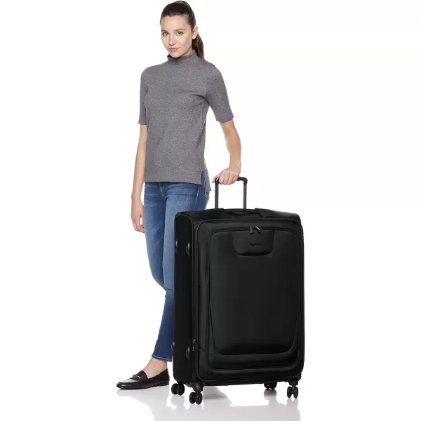 Amazon Basics Expandable Softside CarryOn Spinner Luggage Suitcase With TSA Lock And Wheels  23 Inch Black32Inch Black