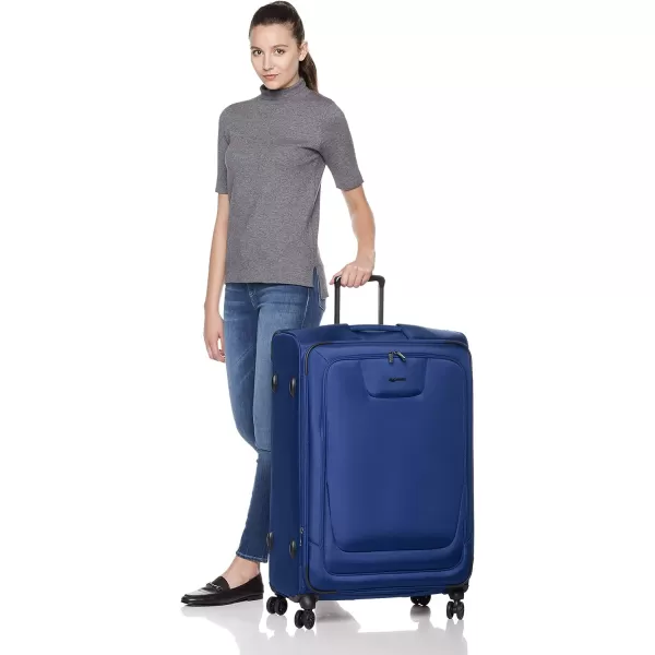 Amazon Basics Expandable Softside CarryOn Spinner Luggage Suitcase With TSA Lock And Wheels  23 Inch Black32Inch Blue