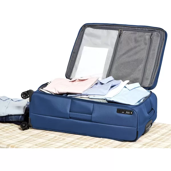 Amazon Basics Expandable Softside CarryOn Spinner Luggage Suitcase With TSA Lock And Wheels  23 Inch Black32Inch Blue