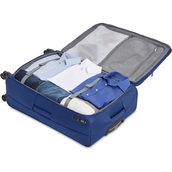 Amazon Basics Expandable Softside CarryOn Spinner Luggage Suitcase With TSA Lock And Wheels  23 Inch Black32Inch Blue