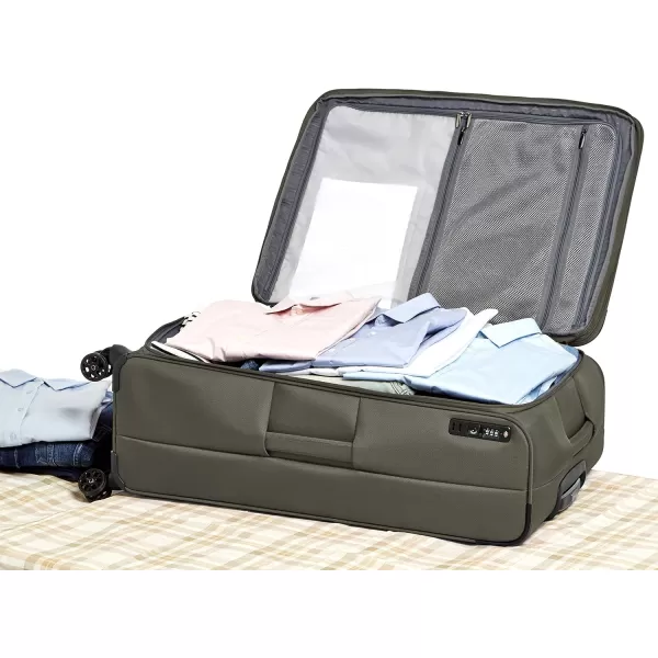 Amazon Basics Expandable Softside CarryOn Spinner Luggage Suitcase With TSA Lock And Wheels  23 Inch Black32Inch Olive