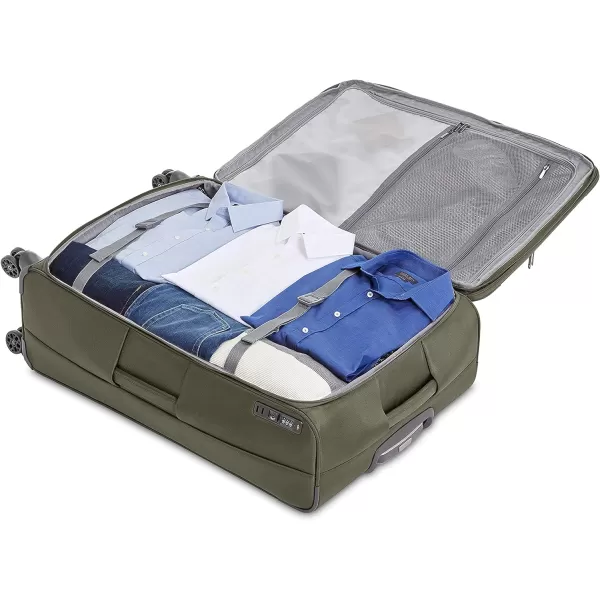 Amazon Basics Expandable Softside CarryOn Spinner Luggage Suitcase With TSA Lock And Wheels  23 Inch Black32Inch Olive