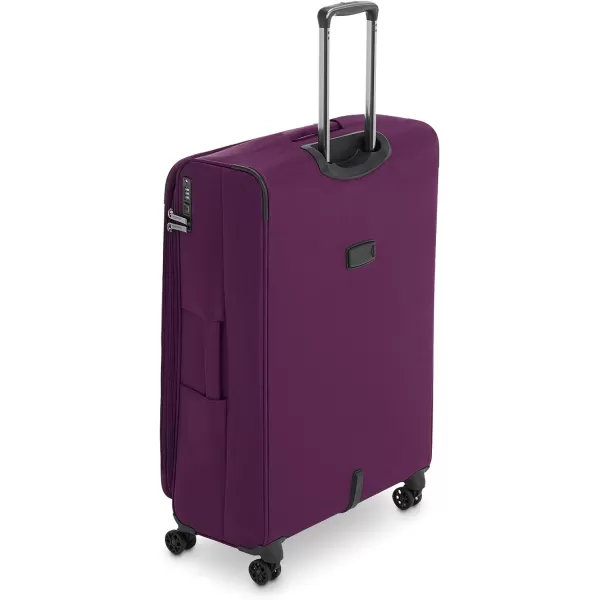 Amazon Basics Expandable Softside CarryOn Spinner Luggage Suitcase With TSA Lock And Wheels  23 Inch Black32Inch Purple