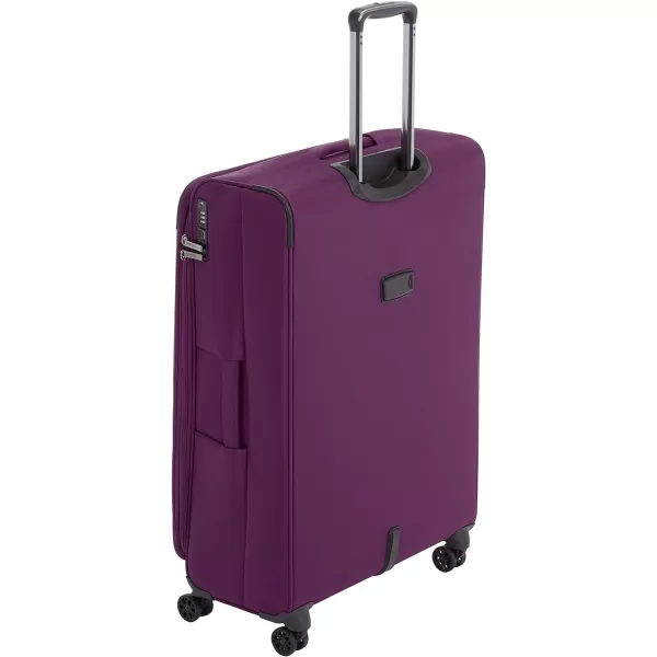 Amazon Basics Expandable Softside CarryOn Spinner Luggage Suitcase With TSA Lock And Wheels  23 Inch Black32Inch Purple
