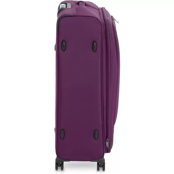 Amazon Basics Expandable Softside CarryOn Spinner Luggage Suitcase With TSA Lock And Wheels  23 Inch Black32Inch Purple