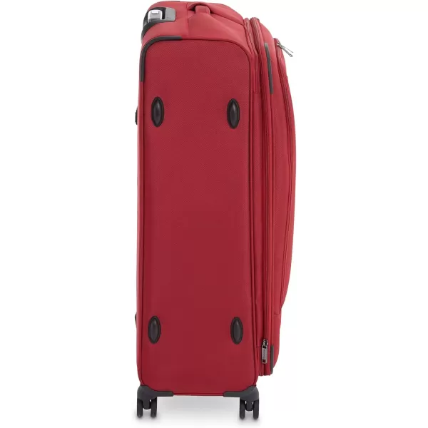 Amazon Basics Expandable Softside CarryOn Spinner Luggage Suitcase With TSA Lock And Wheels  23 Inch Black32Inch Red