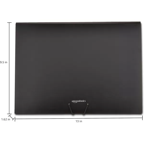 Amazon Basics Expanding Organizer File Folder Letter Size  Black amp Gray 2Pack1 Pack  Black