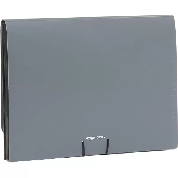 Amazon Basics Expanding Organizer File Folder Letter Size  Black amp Gray 2Pack2 Pack  BlackGray