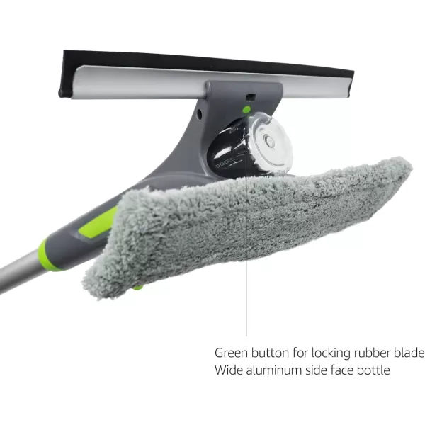 Amazon Basics Extendable Window Squeegee with Spray Aluminum Extension Pole 49 to 69 InchAmazon Basics Extendable Window Squeegee with Spray Aluminum Extension Pole 49 to 69 Inch