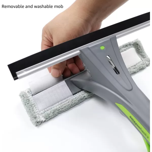 Amazon Basics Extendable Window Squeegee with Spray Aluminum Extension Pole 49 to 69 InchAmazon Basics Extendable Window Squeegee with Spray Aluminum Extension Pole 49 to 69 Inch