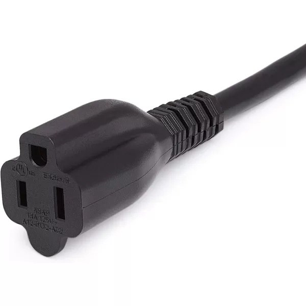 Amazon Basics Extension Cord 13 Amps 125V 10 Foot BlackBlack 10Foot Single Extension Cord