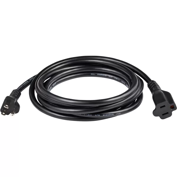 Amazon Basics Extension Cord 13 Amps 125V 10 Foot BlackBlack 10Foot Single Extension Cord