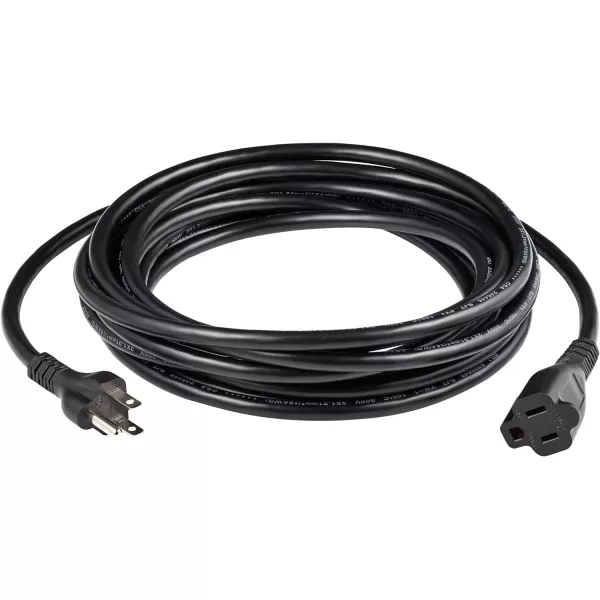 Amazon Basics Extension Cord 13 Amps 125V 10 Foot BlackBlack 20Foot Single Extension Cord