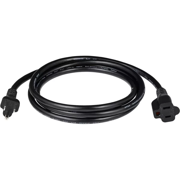 Amazon Basics Extension Cord 13 Amps 125V 10 Foot BlackBlack 6Foot Single Extension Cord