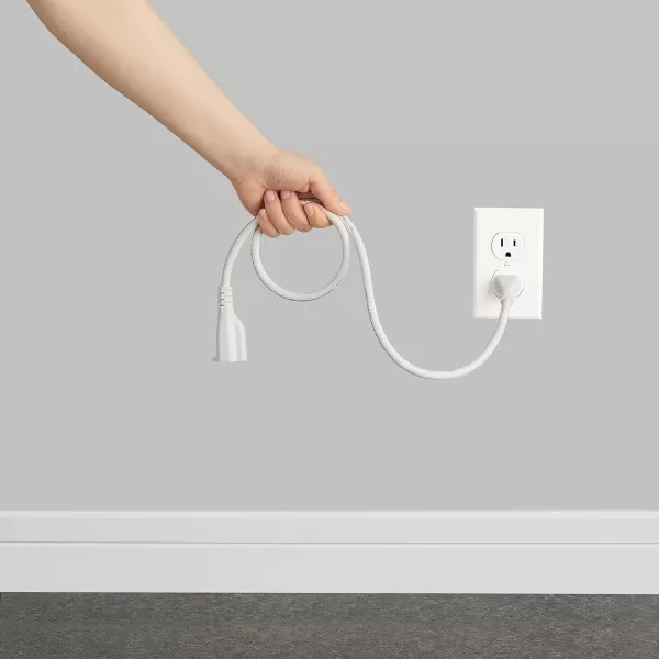 Amazon Basics Extension Cord 13 Amps 125V 10 Foot BlackWhite 3Foot TwoPack Extension Cord