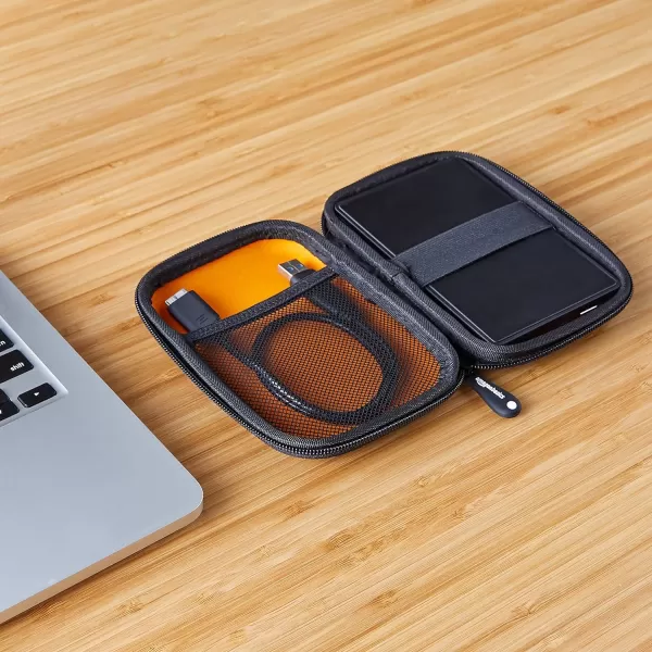 Amazon Basics External Hard Drive Portable Carrying Case Black1 Pack External Hard Drive Case