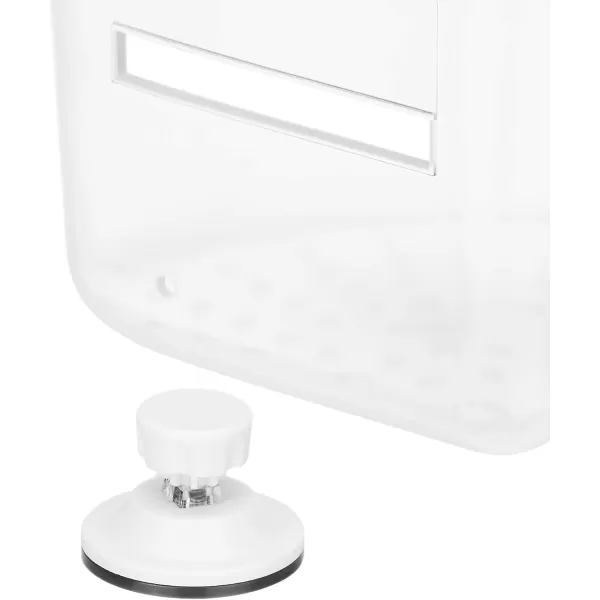 Amazon Basics ExtraStrength Suction Corner Shower CaddyCorner Basket