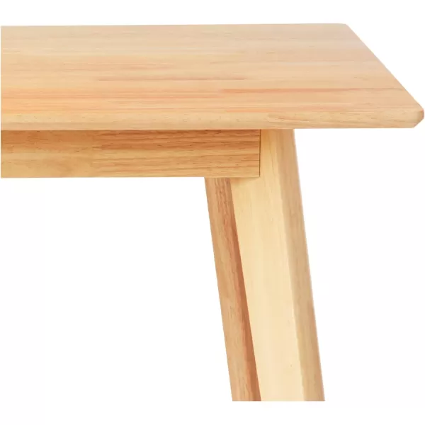 Amazon Basics FSC Certified Solid Wood Kitchen Rectangular Dining Table Natural Wood 295D x 472W x 295HAmazon Basics FSC Certified Solid Wood Kitchen Rectangular Dining Table Natural Wood 295D x 472W x 295H