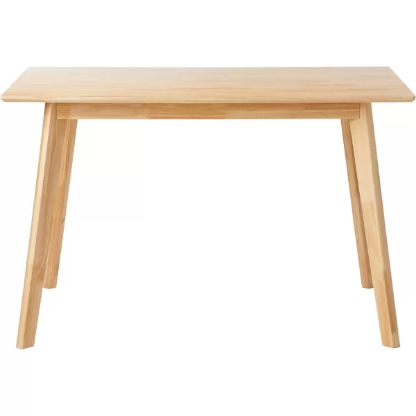 Amazon Basics FSC Certified Solid Wood Kitchen Rectangular Dining Table Natural Wood 295D x 472W x 295HAmazon Basics FSC Certified Solid Wood Kitchen Rectangular Dining Table Natural Wood 295D x 472W x 295H