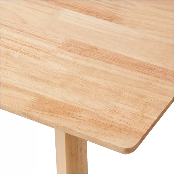 Amazon Basics FSC Certified Solid Wood Kitchen Rectangular Dining Table Natural Wood 295D x 472W x 295HAmazon Basics FSC Certified Solid Wood Kitchen Rectangular Dining Table Natural Wood 295D x 472W x 295H