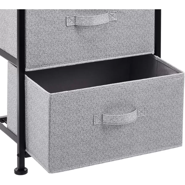 Amazon Basics Fabric 3Drawer Storage Organizer Unit for Closet BlackBlack Organizer Unit  Grey Drawers