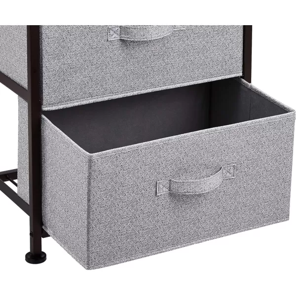 Amazon Basics Fabric 3Drawer Storage Organizer Unit for Closet BlackBronze Organizer Unit  Grey Drawers