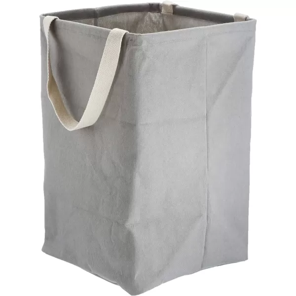 Amazon Basics Fabric Storage Bin  Tall Round Charcoal GreyCharcoal Grey Tall Cube