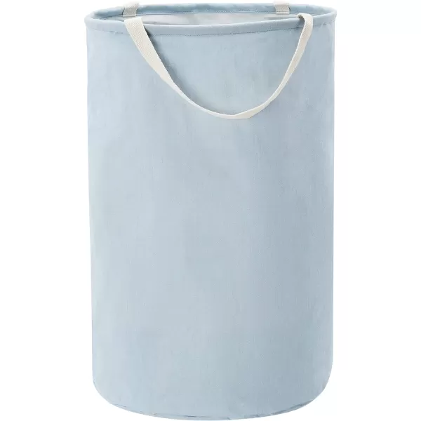 Amazon Basics Fabric Storage Bin  Tall Round Charcoal GreyDusty Blue Tall Round