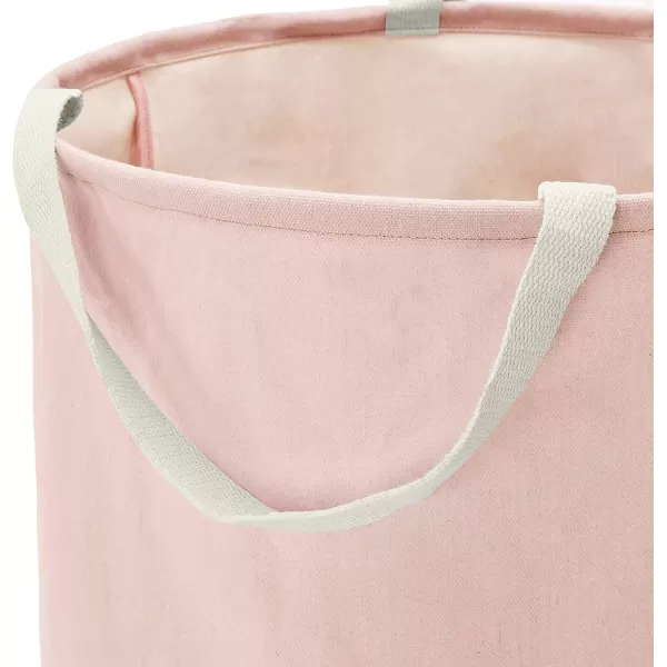 Amazon Basics Fabric Storage Bin  Tall Round Charcoal GreyDusty Pink Tall Round