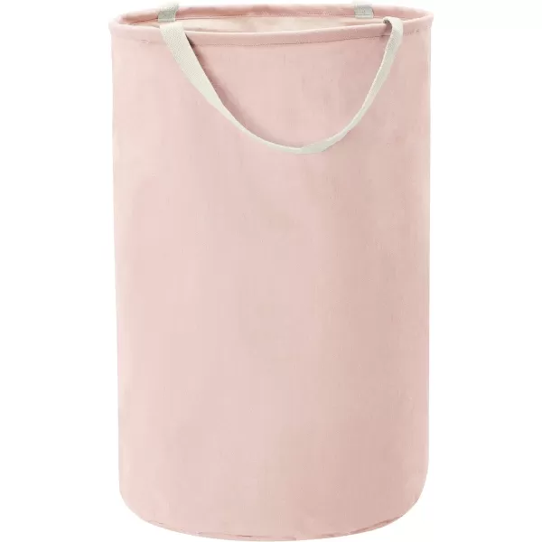 Amazon Basics Fabric Storage Bin  Tall Round Charcoal GreyDusty Pink Tall Round